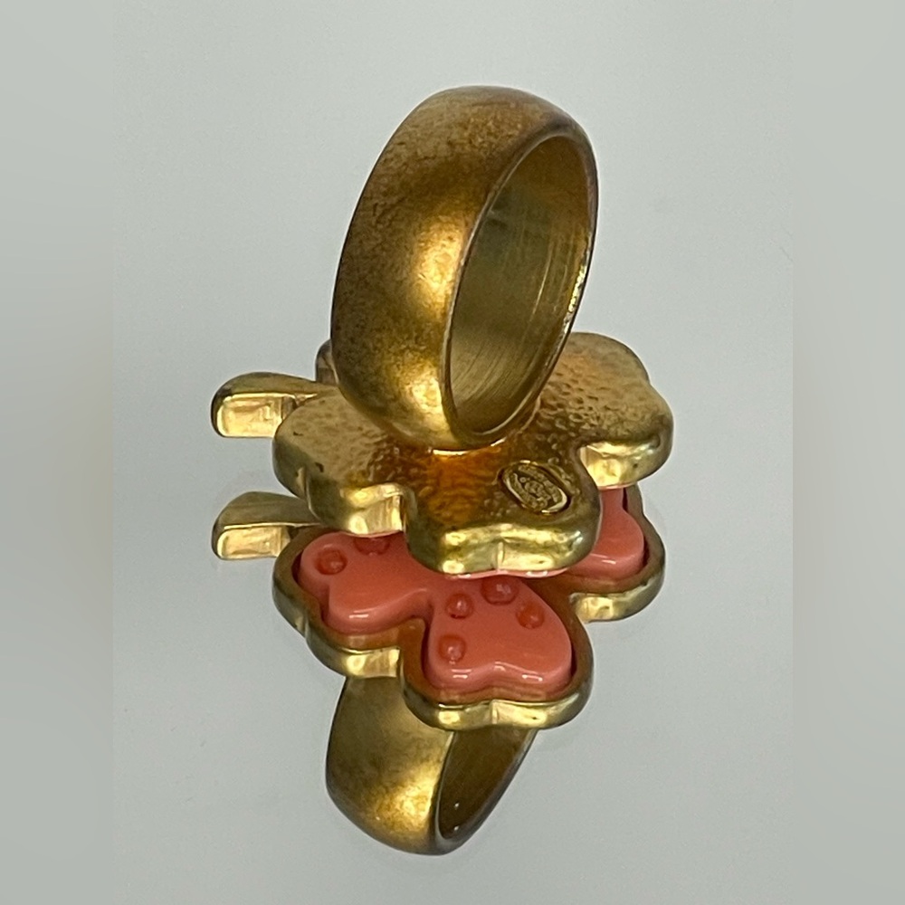 Chanel CC Logo Clover Ring size 6 - Picture 4 of 9